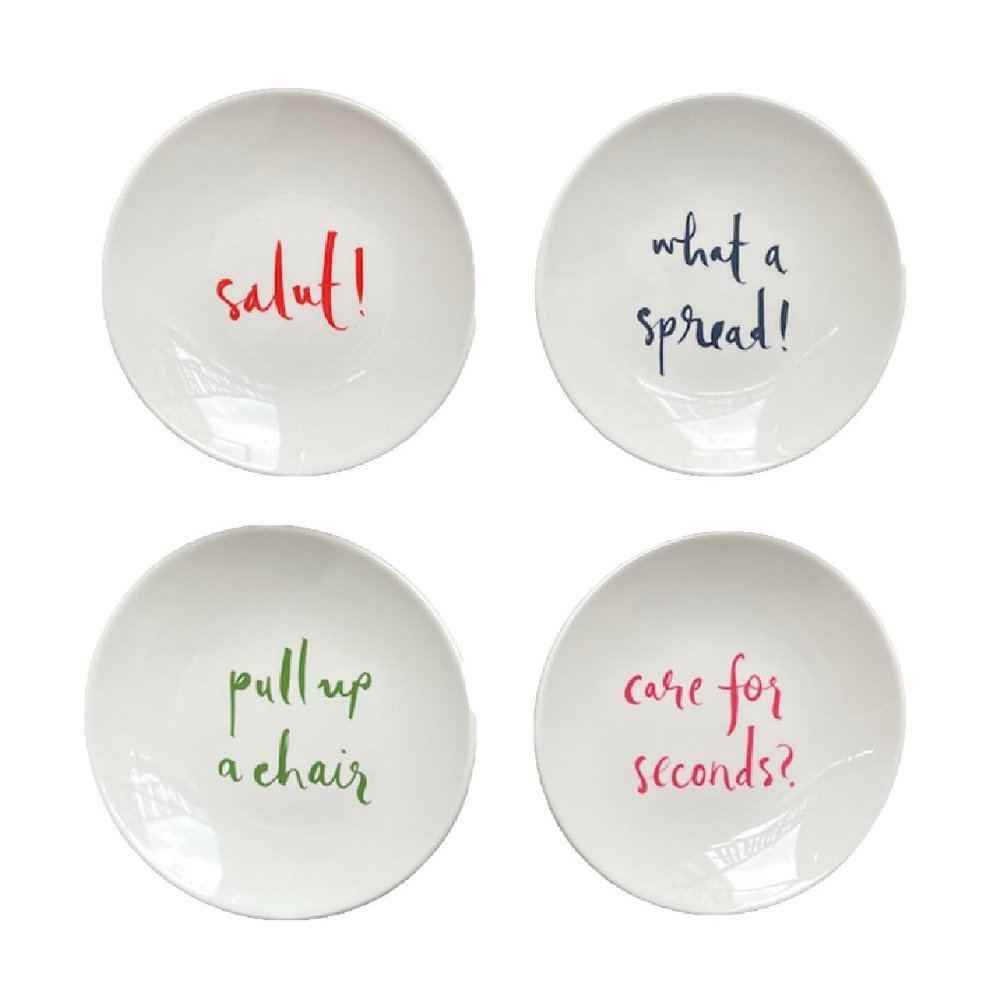 KATE SPADE SET OF 4 APPETIZER PLATES - FANTASTIC CONDITION